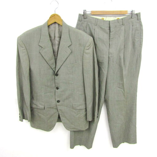 メンズビギ スーツ セットアップ 上下セット ジャケット パンツ Luigi Botto メンズ Lサイズ グレー MEN'S BIGI 【中古】 メンズビギ スーツ セットアップ 上下セット ジャケット パンツ Luigi Botto メンズ Lサイズ グレー MEN'S BIGI 【中古】