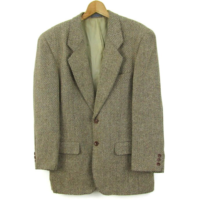 ケンゾー テーラードジャケット アウター シルク混 日本製 メンズ 2サイズ ベージュ KENZO 【中古】