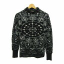 デシグアル 長袖カットソー ハイネック 総柄 トップス レディース Sサイズ ブラック Desigual 【中古】(4)