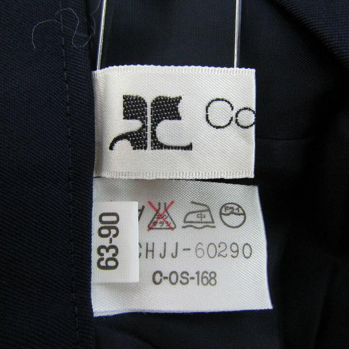 クレージュ タイトスカート フォーマル ウール ボトムス レディース 63-90サイズ ネイビー courreges 【中古】