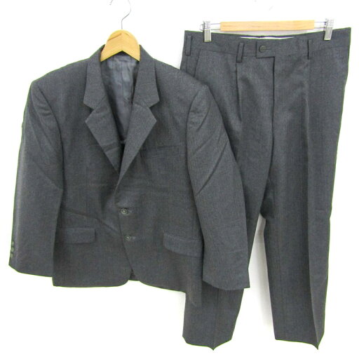 大丸 スーツ セットアップ 上下セット ジャケット パンツ ウール 記名有 メンズ W86サイズ グレー系 THE DAIMARU.INC. 【中古】 大丸 スーツ セットアップ 上下セット ジャケット パンツ ウール 記名有 メンズ W86サイズ グレー系 THE DAIMARU.INC. 【中古】