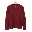 アバクロンビー&フィッチ セーター トップス Vネック メリノウール メンズ Sサイズ レッド Abercrombie & Fitch 【中古】(4)