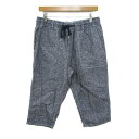 コーエン クロップドパンツ ボトムス イージーパンツ リネンコットン メンズ Mサイズ グレー coen 【中古】(4)
