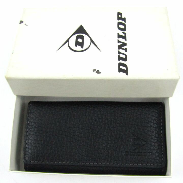 ダンロップ キーケース 4連 ブランド 黒 メンズ ブラック DUNLOP 【中古】