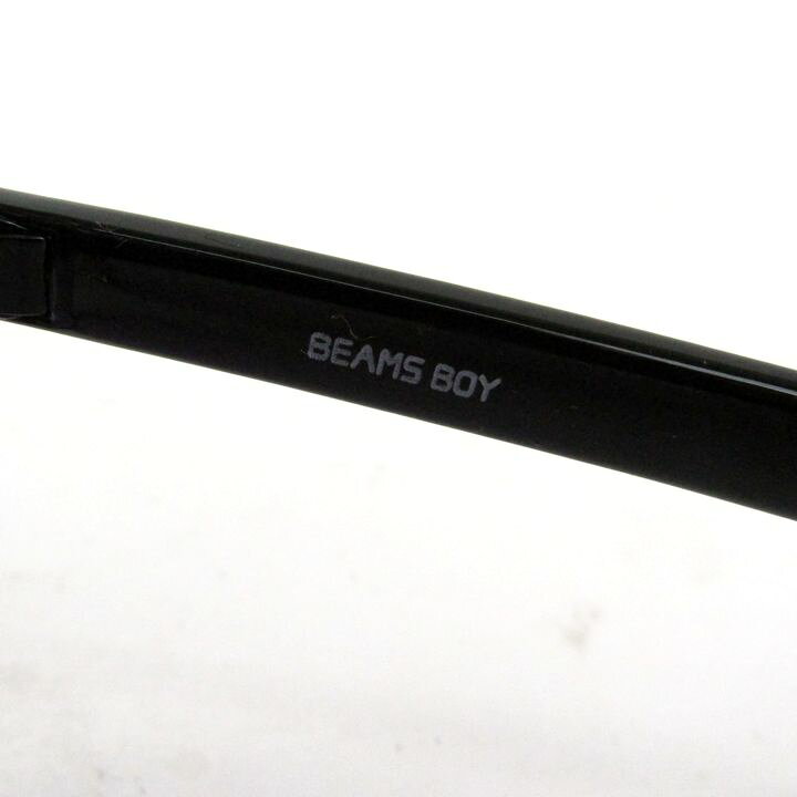 【全品39％OFFクーポン配布中】ビームスボーイ サングラス メガネ フルリム フレーム ブランド レディース ブラック BEAMS BOY 【中古】
