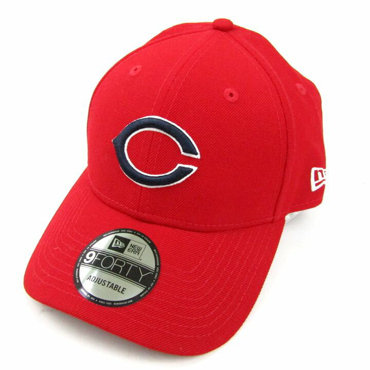 ニューエラ キャップ 広島カープ 9FORTY ウール 野球応援グッズ 帽子 ブランド メンズ レッド NEW ERA 【中古】