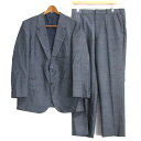 ロイヤルバード スーツ セットアップ 上下セット ジャケット パンツ 記名有 メンズ 96AB5サイズ グレー系×ブルー系 ROYAL BIRD 【中古】