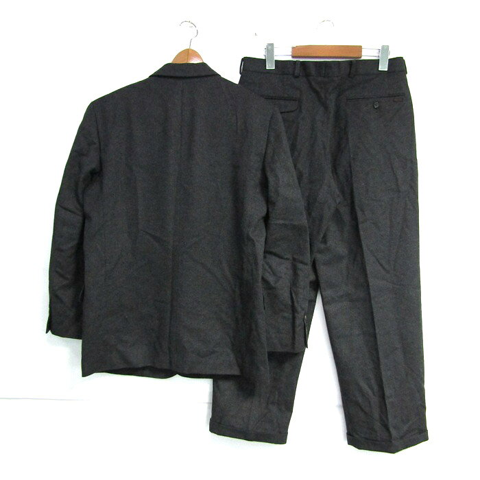 ピアチェンツァ スーツ セットアップ 上下セット ウール 日本製 イタリア生地 メンズ 46S/48Mサイズ グレー PIACENZA 【中古】