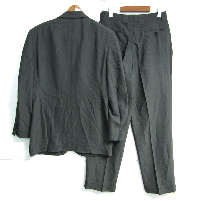 バルーエクスクルーシフ スーツ セットアップ 上下セット 日本製 イタリア生地 メンズ 46サイズ グレー BARREAUX EXCLUSIF 【中古】