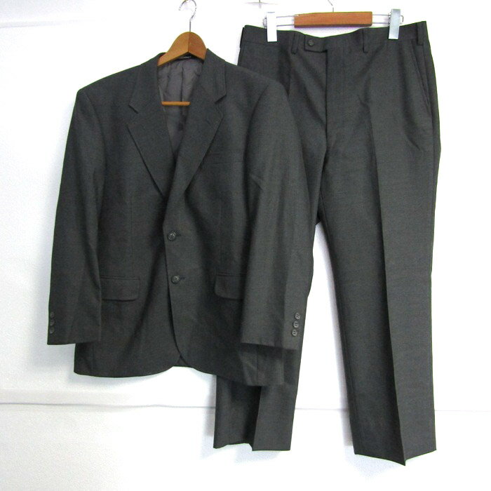 松坂屋 スーツ セットアップ 上下セット ウール メンズ AB096/AB088サイズ グレー Matsuzakaya 【中古】
