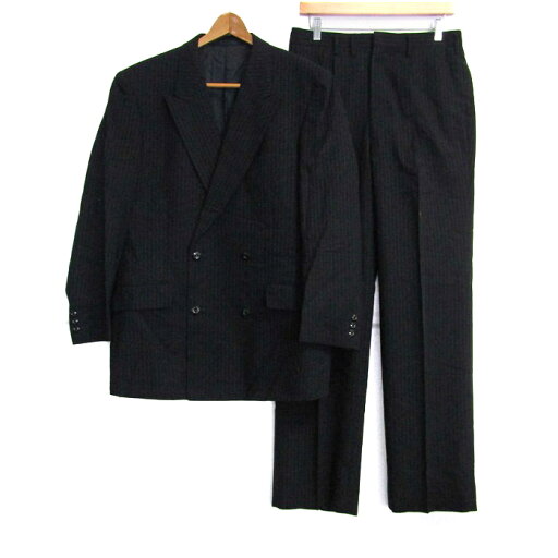 ピエールカルダン スーツ セットアップ 上下セット ストライプ柄 メンズ フリーサイズ 濃紺 Pierre Cardin 【中古】 ピエールカルダン スーツ セットアップ 上下セット ストライプ柄 メンズ フリーサイズ 濃紺 Pierre Cardin 【中古】
