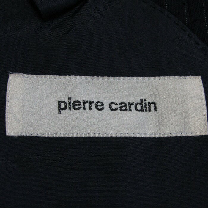 ピエールカルダン スーツ セットアップ 上下セット ストライプ柄 メンズ フリーサイズ 濃紺 Pierre Cardin 【中古】
