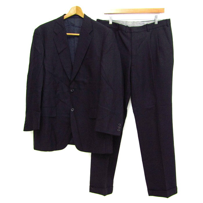 ドレッシード スーツ セットアップ 上下セット ストライプ柄 ミユキ メンズ フリーサイズ ブラック Dressedo 【中古】