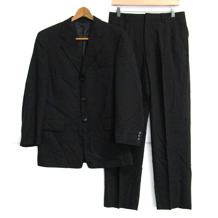 ヒロココシノ スーツ セットアップ 上下セット ジャケット パンツ 記名有 メンズ 90A4サイズ ネイビー HIROKO KOSHINO 【中古】