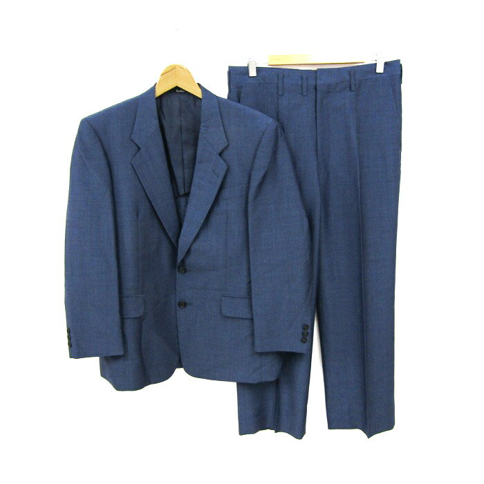 阪急 スーツ セットアップ 上下セット ジャケット パンツ 記名有 メンズ フリーサイズ ブルー系 Hankyu 【中古】
