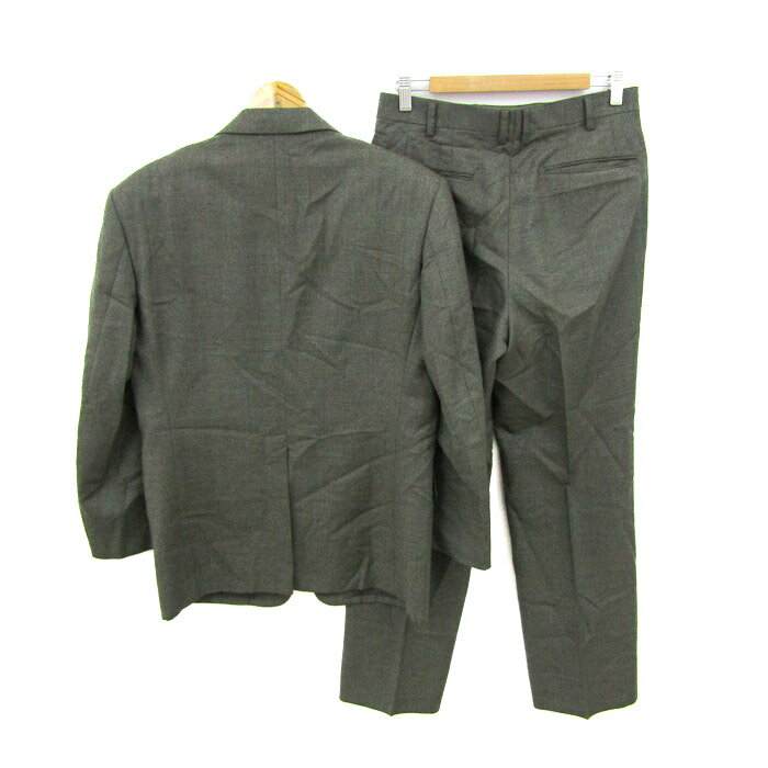 ロベルト スーツ セットアップ 上下セット ジャケット パンツ 記名有 メンズ フリーサイズ カーキ系 ROBELT 【中古】