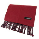 ギ・ラロッシュ マフラー ストール 無地 リバーシブル ブランド レディース メンズ ボルドー ネイビー Guy Laroche 【中古】