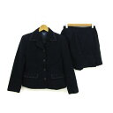 ボンヌディア セットアップ 上下セット ジャケット キュロット フォーマル キッズ 女の子用 160サイズ ネイビー Bonne dia 【中古】