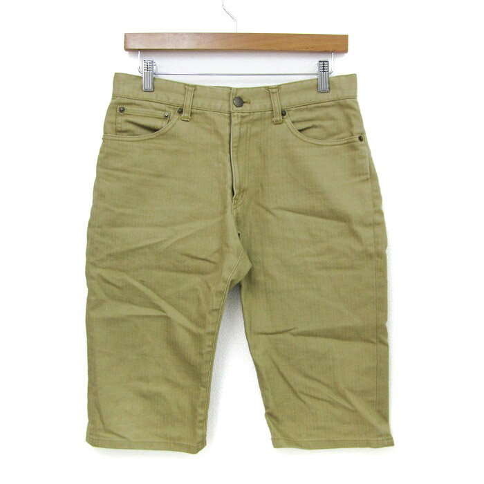 タケオキクチ ショートパンツ ボトムス ハーフパンツ ストレッチ 日本製 メンズ 3サイズ ベージュ TAKEO KIKUCHI 【中古】