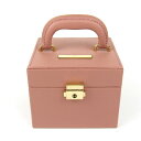 ヨンドシー ジュエリーボックス アクセサリーケース スクエア ブランド レディース ピンクベージュ 4℃ 【中古】
