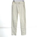 バレンシアガ パンツ ボトムス ストレッチ 裾ファスナー レディース 36サイズ ホワイト BALENCIAGA 【中古】