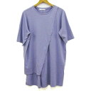 ショコラフィネローブ アシンメトリーチュニック 半袖 シャツ トップス レディース Fサイズ パープル系 chocol raffine robe 【中古】
