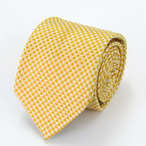 アンドリューズタイ ブランド ネクタイ ギンガムチェック シルク イタリア製 PO メンズ イエロー Andrew's Ties 【中古】 アンドリューズタイ ブランド ネクタイ ギンガムチェック シルク イタリア製 PO メンズ イエロー Andrew's Ties 【中古】