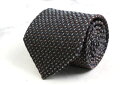エルメネジルドゼニア ブランド ネクタイ シルク 小紋柄 総柄 ウール PO メンズ グレー Ermenegildo Zegna 【中古】