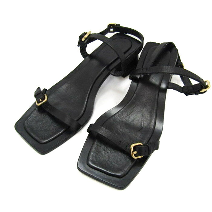 【中古】ザラサンダルストラップ太ヒ...