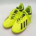 アディダス フットサルシューズ エックスタンゴ DB2433 靴 キッズ 男の子用 24.5サイズ イエロー adidas 【中古】(4)