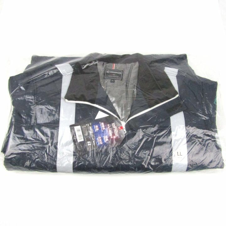 クロダルマ 防寒ジャンパー 未使用 54373 ネイビー 作業着 作業服 大きいサイズ 反射 撥水 アウター メンズ LLサイズ KURODARUMA 【中古】