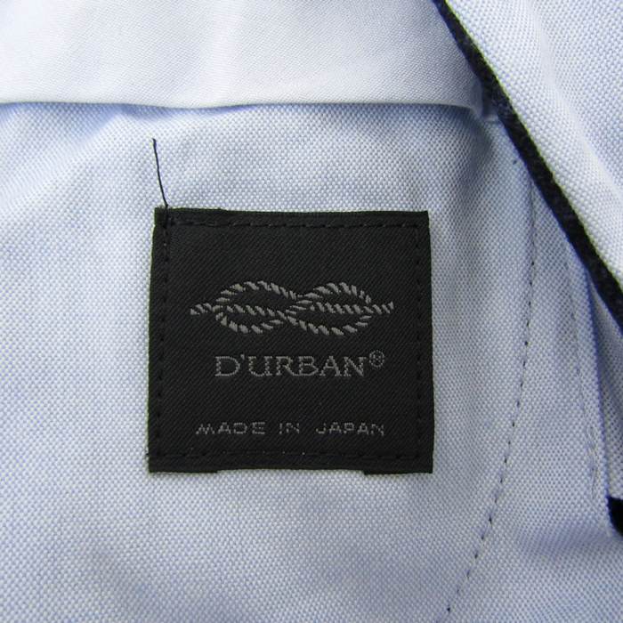 ダーバン パンツ ボトムス スラックス ウール チェック柄 日本製 メンズ 74サイズ ネイビー Durban 【中古】