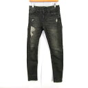 ベイフローデニム デニムパンツ ボトムス ストレッチジーンズ ダメージ加工 メンズ 28サイズ グレー BAYFLOW DENIM 【中古】(4)