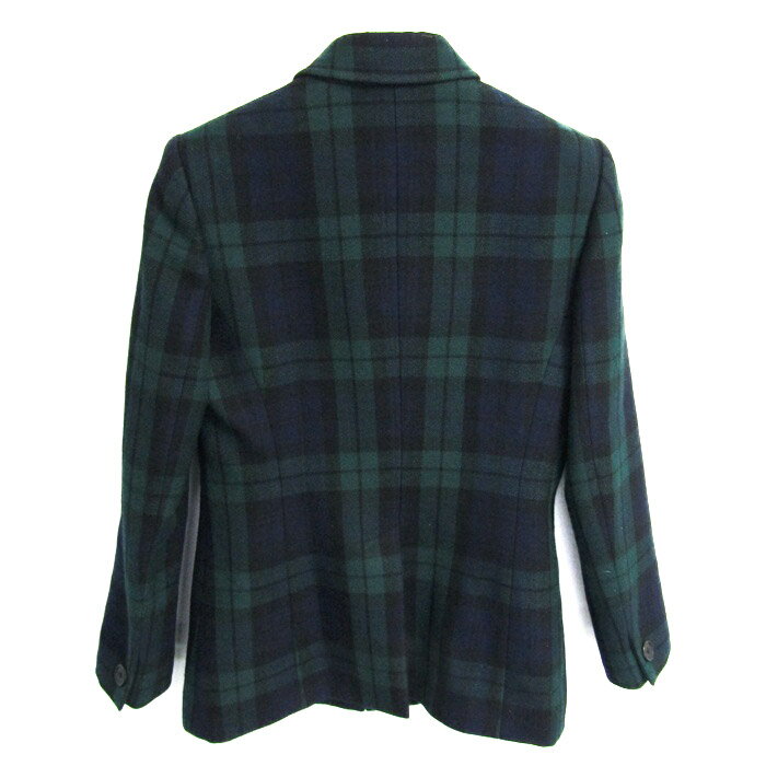 ラルフローレン ピーコート ウール100% ブランド アウター レディース 11サイズ グリーン×ネイビー RALPH LAUREN 【中古】