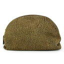 ボルボネーゼ ポーチ うずら柄 redwall 小物入れ ブランド レディース ブラウン BORBONESE 【中古】