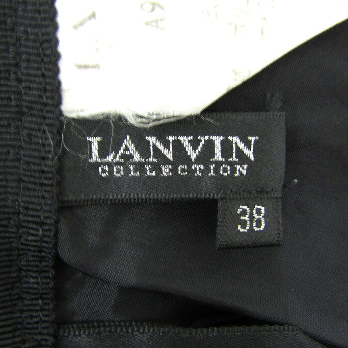 ランバン タイトスカート ボトムス フリルリボン レディース 38サイズ ダークグレー LANVIN 【中古】