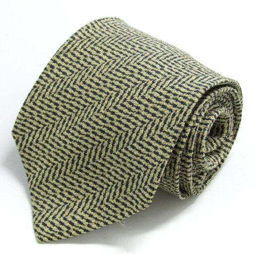 ザタイ ブランド ネクタイ シルク ヘリンボーン リッチェル PO メンズ カーキ THE TIE 【中古】 ザタイ ブランド ネクタイ シルク ヘリンボーン リッチェル PO メンズ カーキ THE TIE 【中古】