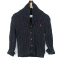 ラルフローレン カーディガン トップス ケーブルニット ショールカラー ベビー 男の子用 24Mサイズ ネイビー RALPH LAUREN 【中古】