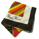 ニナリッチ スカーフ 幾何学模様 ブランド レディース ブラウン NINA RICCI 【中古】