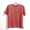 フィラ 半袖Tシャツ トップス スポーツウエア 大きいサイズ レディース LLサイズ オレンジ系 FILA 【中古】(4)