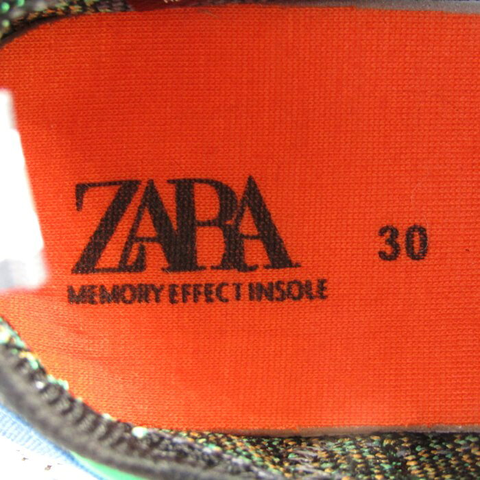 ザラ スニーカー カラフル シューズ 靴 キッズ 男の子用 30サイズ ブラック/グレー/グリーン/オレンジ/ブルー ZARA 【中古】 — vista 3