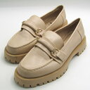ザラ ローファー スリッポン 厚底 シューズ 靴 レディース 38サイズ ベージュ ZARA 【中古】
