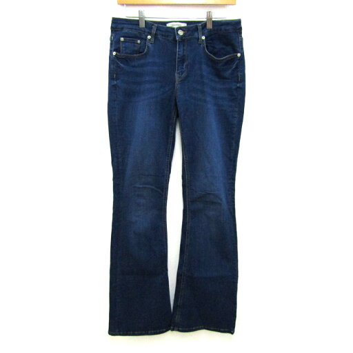 ザラ デニムパンツ フレアジーンズ ストレッチ 大きいサイズ ボトムス レディース USA 10サイズ ブルー ZARA WOMAN 【中古】 ザラ デニムパンツ フレアジーンズ ストレッチ 大きいサイズ ボトムス レディース USA 10サイズ ブルー ZARA WOMAN 【中古】