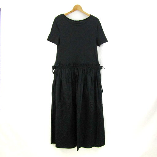 ザラ 切替ワンピース 半袖 トップス レディース USA Sサイズ ブラック ZARA 【中古】 ザラ 切替ワンピース 半袖 トップス レディース USA Sサイズ ブラック ZARA 【中古】
