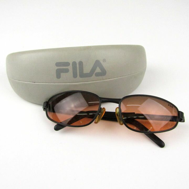 フィラ サングラス SF8150 57 531X フルリム イタリア製 メガネ ブランド レディース ブラック FILA 【中古】