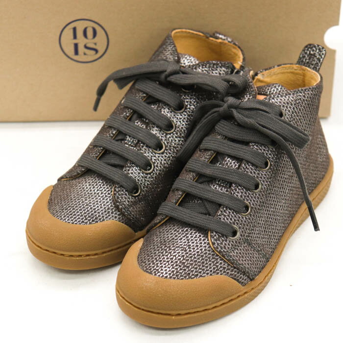 【全品39％OFFクーポン配布中】テンイズ スニーカー ミドルカット 未使用 ブランド シューズ 靴 キッズ 男の子用 30サイズ シルバー 10IS 【中古】(4)