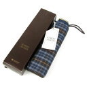 ハーディエイミス 折りたたみ傘 未使用 チェック柄 収納時約22cm ブランド メンズ ブルー Hardy Amies 【中古】