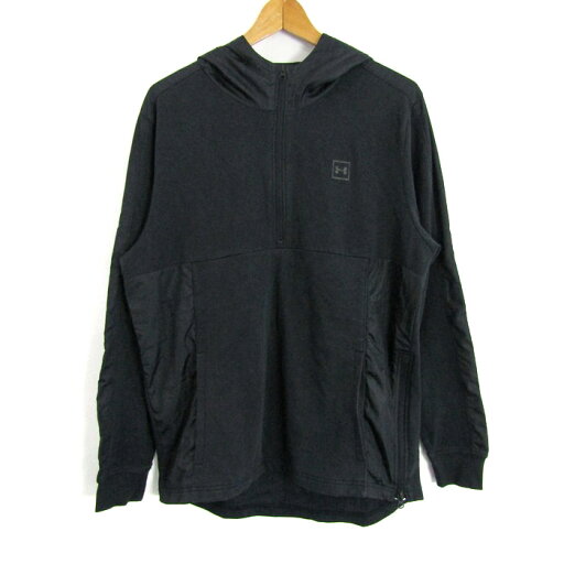 アンダーアーマー パーカー トップス ハーフジップ スポーツウエア 大きいサイズ メンズ XXLサイズ グレー UNDER ARMOUR 【中古】 アンダーアーマー パーカー トップス ハーフジップ スポーツウエア 大きいサイズ メンズ XXLサイズ グレー UNDER ARMOUR 【中古】