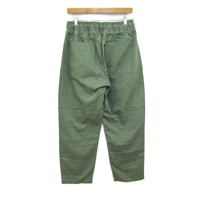 ザラ イージーパンツ ボトムス テーパード レディース Sサイズ カーキ ZARA 【中古】