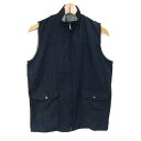 イメージインハピネス ベスト ジャケット リバーシブル 大きいサイズ アウター レディース LLサイズ ネイビー Image in happiness 【中古】